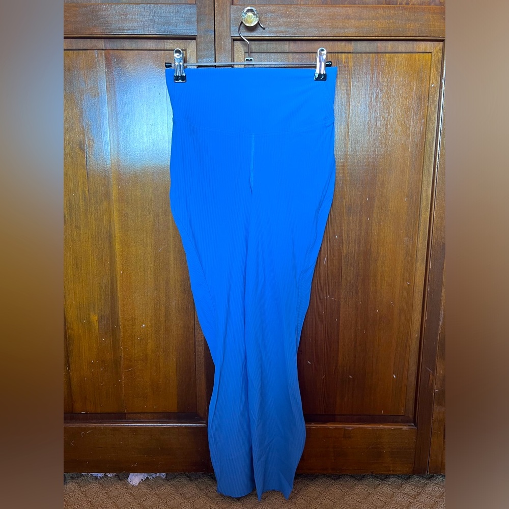 Lululemon Wunder Train High-Rise Ribbed Tight 28” Cobalt Blue Size 4